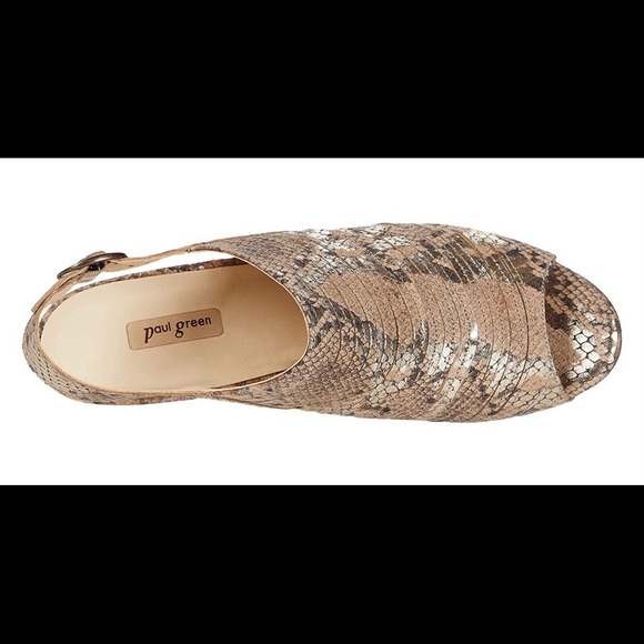 $339 Paul Green Cheri sling back wedge sz 7 - Picture 3 of 7